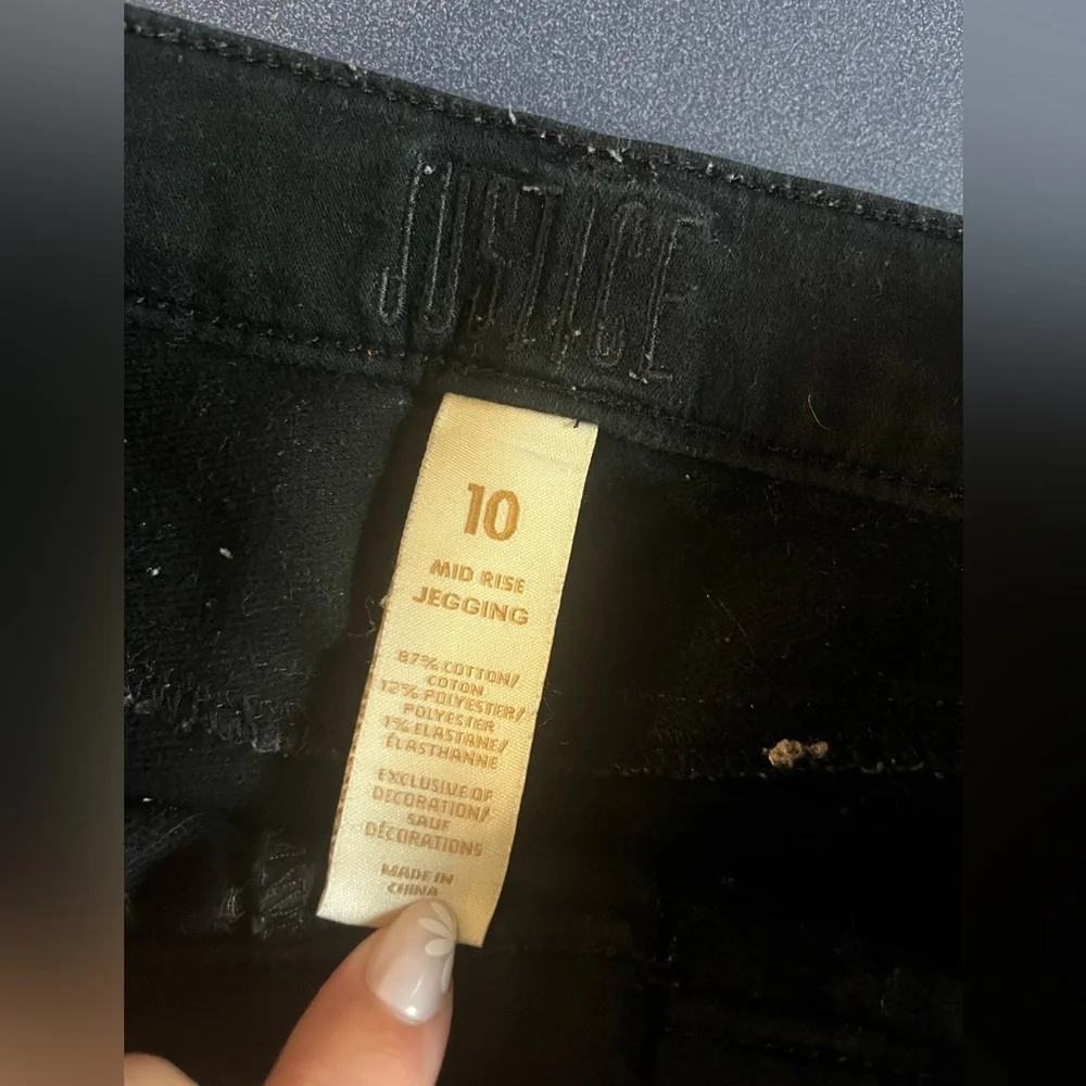 Justice Black Jeggings
